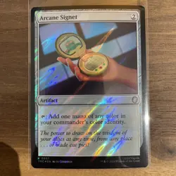 Arcane Signet (Surge Foil) Uncommon MTG Ninja Turtles Commander - Image 1