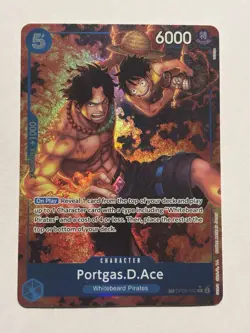 One Piece OP-10 Portgas.D.Ace OP08-052 Treasure Rare Luffy Mr 5 - Image 1