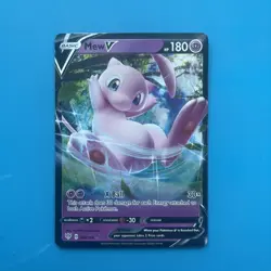 Mew V 069/189 SWSH03: Darkness Ablaze Ultra Rare Holo LP Pokemon TCG Card - Image 1