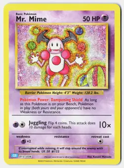 Mr. Mime 013/034 Trading Card Game Classic Classic Collection Holo - Image 1