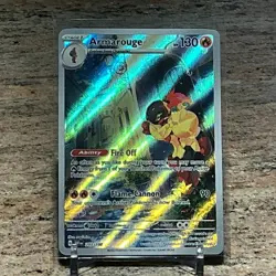 Pokemon Scarlet and Violet Base Set Armarouge Illustration Card 203/198 - Image 1