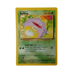 Koffing 51/102 Base Set Common Pokemon Card Vintage WOTC - Image 1