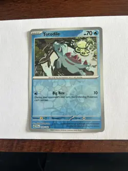 Pokemon TCG Reverse Holo Totodile, Croconaw, and Feraligatr Holo, 3-Card Set NM - Image 3