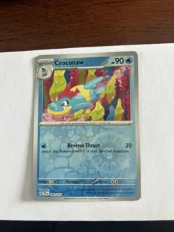 Pokemon TCG Reverse Holo Totodile, Croconaw, and Feraligatr Holo, 3-Card Set NM - Image 5