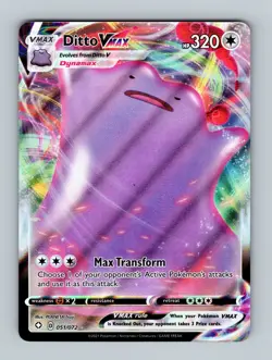 Ditto Vmax 051/072 Shining Fates- NM Ultra Rare Full Art Pokemon Card - Image 1