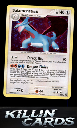 Salamence 18/132 Pokemon Holo Rare Secret Wonders Card LP - Image 1