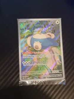Pokemon Snorlax SVP051 Black Star Promo Card NM Rare, English, 151, Sealed - Image 1