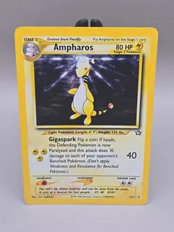 Pokemon: Ampharos 1/111 Neo Genesis Rare Card Rare Holo - Image 1