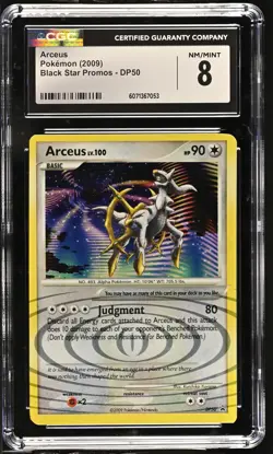 CGC 8 Arceus 2009 Black Star Promos DP50 Pokemon Card - Image 1