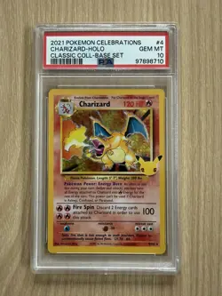 Pokemon TCG Charizard Celebrations Classic Collection Card 4/102 PSA 10 - Image 1