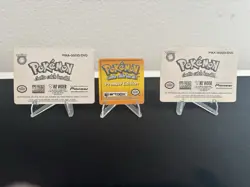 1998 Pokemon 3D Lenticular Promo Cards Jigglypuff Togepi Raticate PIKA-0021D/22D - Image 4
