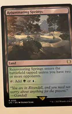 MTG Rejuvenating Springs Commander Masters Regular Rare NM - Image 2
