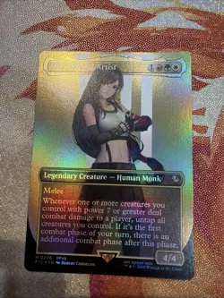 MTG Tifa, Martial Artist (206/843) Final Fantasy Commander LP FOIL - Image 1