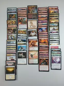 Magic 100 Commander Deck Firesong Sunspear Minotaur LIFEGAIN BURN MTG Ready Play - Image 1