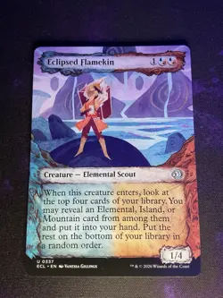 MTG * Eclipsed Flamekin (Showcase) Lorwyn Eclipsed * 1X * NM - Image 1