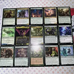 MTG *Legendary- Green Commander Lot X15 New- Magic the Gathering: Rare TCG Lot - Image 1