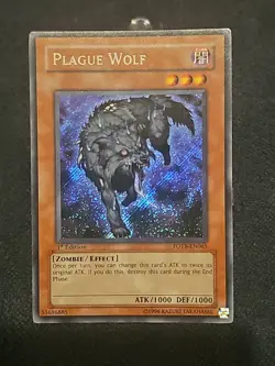 yugioh Plague Wolf FOTB-EN065 Secret Rare 1st Edition SEE PICTURES 💥 - Image 1