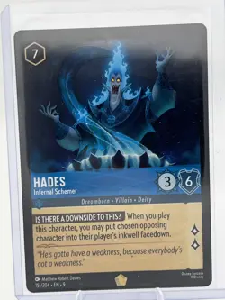 TCG Disney Lorcana Fabled - Hades, Infernal Schemer #151/204 Legendary - Image 1