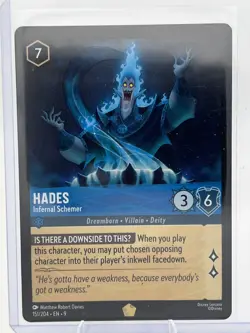 TCG Disney Lorcana Fabled - Hades, Infernal Schemer #151/204 Legendary - Image 2