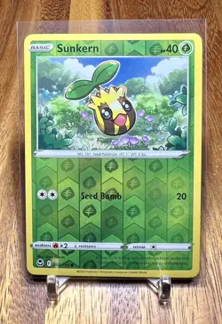 Sunkern 005/195 Reverse Holo Silver Tempest Pokemon Card NM - Image 1