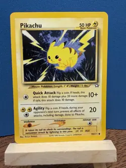 Pokemon TCG Pikachu 70/111 Neo Genesis Card WOTC Vintage - Image 1
