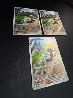Pokemon Paldean Wooper Holo Card Lot 3x English Standard PAL 102/094 - Image 5