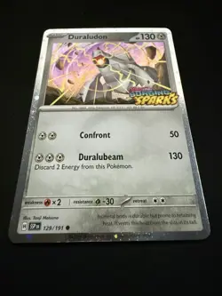 Duraludon #129/191 Surging Sparks Stamped Holo SV08 Pokemon Card NM - Image 3