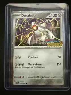 Duraludon #129/191 Surging Sparks Stamped Holo SV08 Pokemon Card NM - Image 5