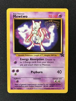Pokemon TCG Mewtwo #3 WB Kids Presents the First Movie Card - Image 1