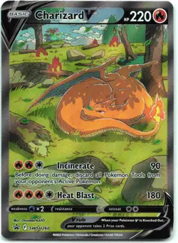 Charizard V Promo SWSH: Sword & Shield Promo Cards SWSD Fire Holofoil SWSH260 L - Image 1
