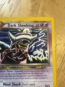 Pokemon Trading Card DARK SLOWKING - 20/105 - Neo Destiny Rare NM - Image 3