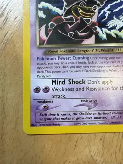 Pokemon Trading Card DARK SLOWKING - 20/105 - Neo Destiny Rare NM - Image 4