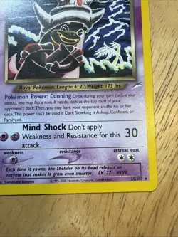 Pokemon Trading Card DARK SLOWKING - 20/105 - Neo Destiny Rare NM - Image 5