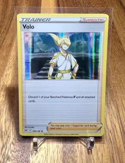 Volo 169/196 Holo Lost Origin Pokemon Trainer Card NM - Image 1