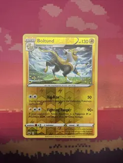 Pokemon Card Boltund Sword & Shield Reverse Holo Rare 075/202 Near Mint - Image 1