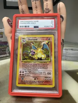 Pokemon TCG Charizard Holo Rare Card Base Set, PSA 5, 4/102 - Image 1