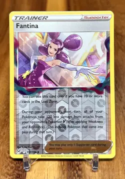 Fantina 157/196 Reverse Holo SWSH Lost Origin Trainer Pokemon Card NM - Image 1