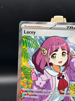 Pokemon Card TCG - Lacey 166/142 Ultra Rare Full Art Trainer Stellar Crown NM - Image 3
