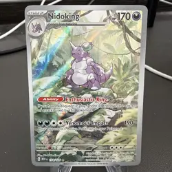 Pokemon TCG Nidoking Scarlet & Violet 151 Illustration Rare Card 174/165 - Image 1