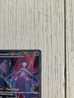 Team Rocket’s Mewtwo ex 231/182 Secret Rare Destined Rivals Pokemon Card NM+ - Image 3