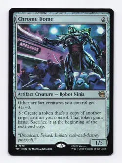 Chrome Dome (Foil) 0172 (R) MTG Teenage Mutant Ninja Turtles (TMT) - Image 1