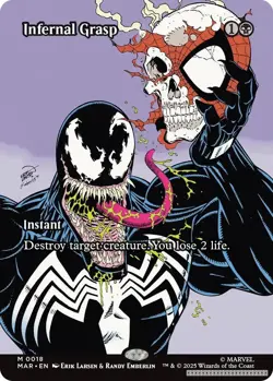 Infernal Grasp (Borderless) [MAR - 18] - NM [Normal] TCG MTG - Image 1