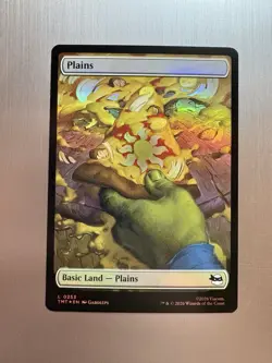 Plains - 253 - MTG: Teenage Mutant Ninja Turtles - Pizza Land - Foil - Image 1