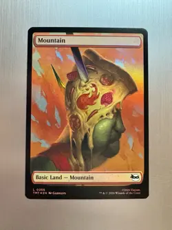 Mountain - 256 - MTG: Teenage Mutant Ninja Turtles - Pizza Land - Foil - Image 1