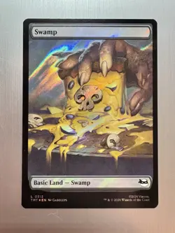 Swamp - 312 - MTG: Teenage Mutant Ninja Turtles - Pizza Land - Surge Foil - Image 1