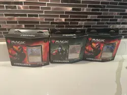 3 New MTG Commander Decks Total. Includes (1) Sneak Attack & (2) Arm For Battle - Image 1