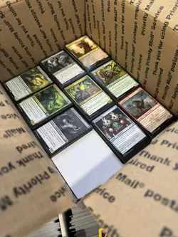 🧙17lbs+ 4200+ UNSEARCHED Magic The Gathering Bulk Lot LP/NM w/ Rares & Foils‼ - Image 3