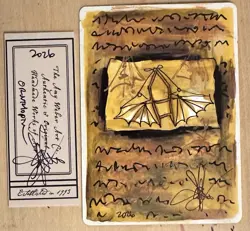 MTG ARTIST PROOF Antiquities Ornithopter AP Sketch Art Amy WEBER Magic - Image 1