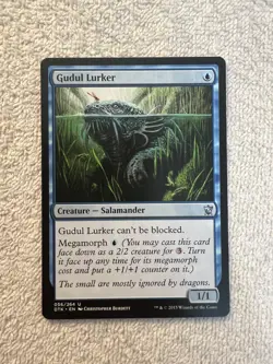 Magic - Gudul Lurker #056 - Blue - Dragons of Tarkir - LP - Shinetized - Image 1