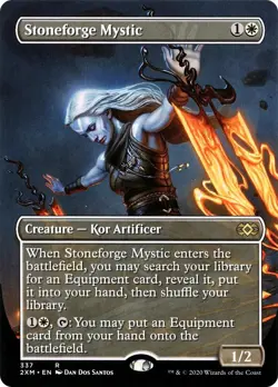 TCG MTG Stoneforge Mystic (Borderless) [2XM - 337] - NM [Foil] - Image 1